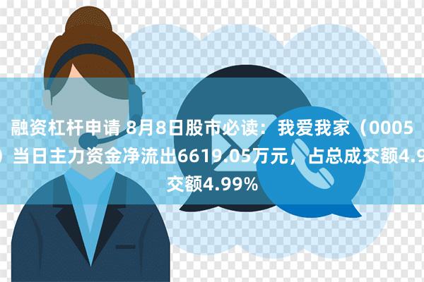 融资杠杆申请 8月8日股市必读：我爱我家（000560）当日