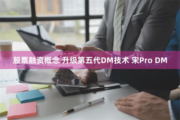 股票融资概念 升级第五代DM技术 宋Pro DM