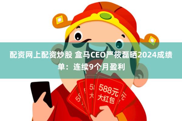 配资网上配资炒股 盒马CEO严筱磊晒2024成绩单：连续9个月盈利