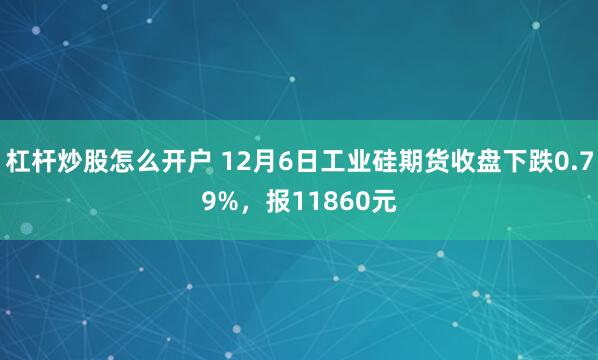 杠杆炒股怎么开户 12月6日工业硅期货收盘下跌0.79%，报11860元