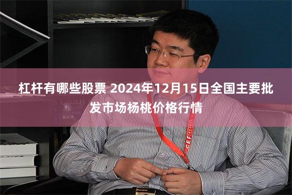 杠杆有哪些股票 2024年12月15日全国主要批发市场杨桃价格行情